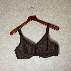 Wacoal Brown Lace Underwire Bra 855201 40D